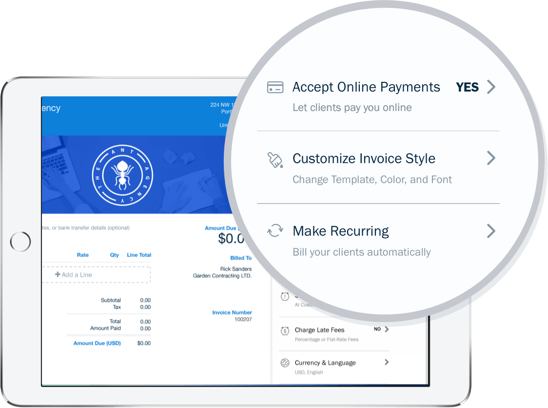 Invoice Payment Settings