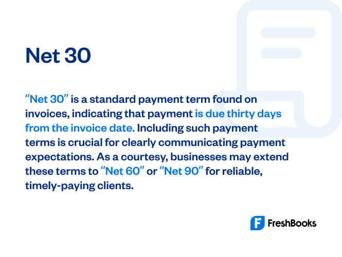 net payment terms